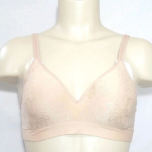XS X-SMALL Hanes HU08 HP08 G260 HC80 HB60 Wire Free Soft Cup Bra Nude‎ NWT